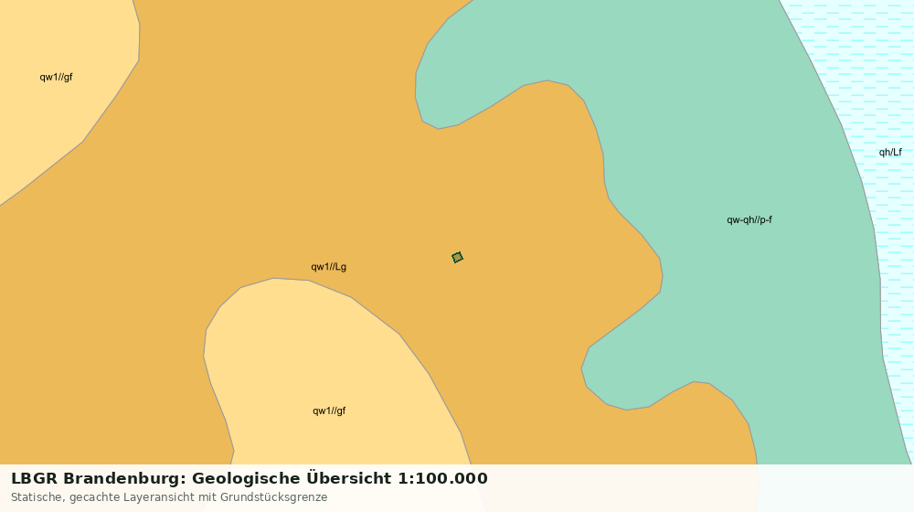 Statische Kartenansicht: LBGR Brandenburg: Geologische Übersicht 1:100.000