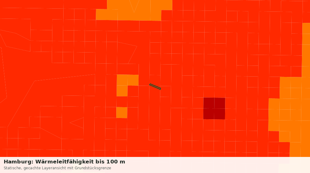 Statische Kartenansicht: Hamburg: Wärmeleitfähigkeit bis 100 m