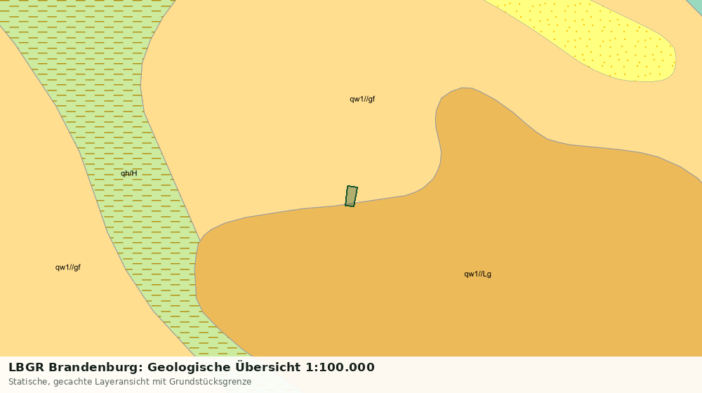 Statische Kartenansicht: LBGR Brandenburg: Geologische Übersicht 1:100.000