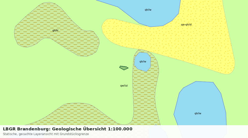 Statische Kartenansicht: LBGR Brandenburg: Geologische Übersicht 1:100.000