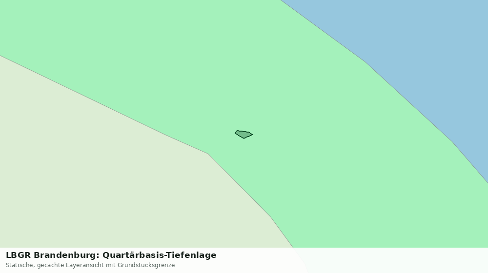 Statische Kartenansicht: LBGR Brandenburg: Quartärbasis-Tiefenlage