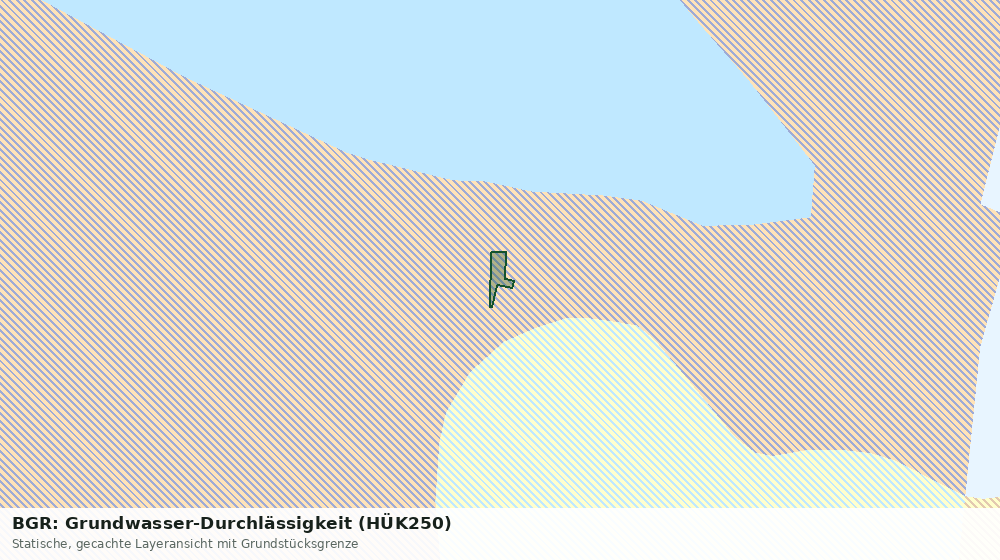 Statische Kartenansicht: BGR: Grundwasser-Durchlässigkeit (HÜK250)