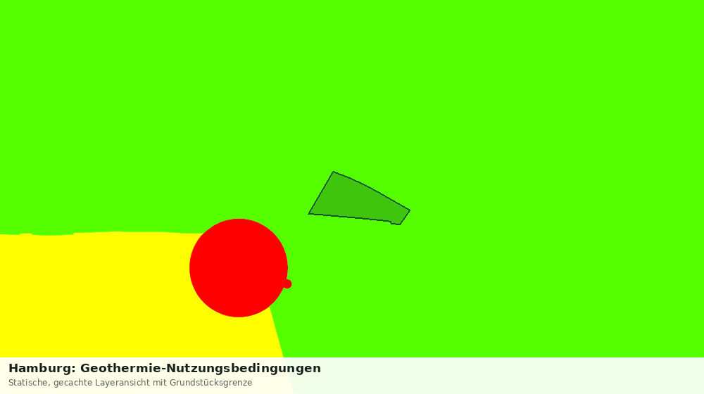 Statische Kartenansicht: Hamburg: Geothermie-Nutzungsbedingungen