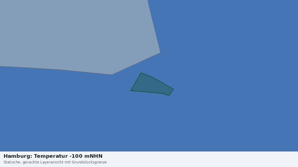 Statische Kartenansicht: Hamburg: Temperatur -100 mNHN