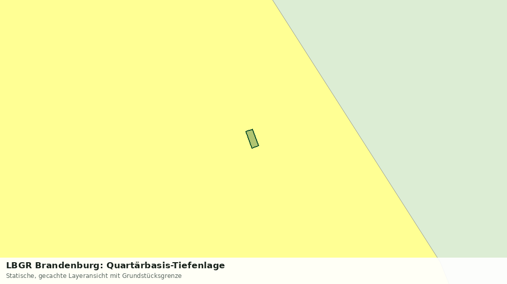 Statische Kartenansicht: LBGR Brandenburg: Quartärbasis-Tiefenlage