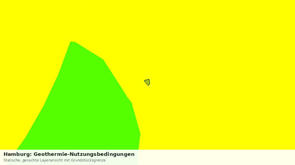Statische Kartenansicht: Hamburg: Geothermie-Nutzungsbedingungen