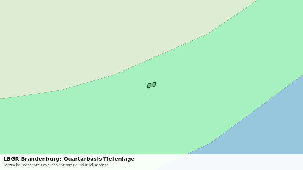 Statische Kartenansicht: LBGR Brandenburg: Quartärbasis-Tiefenlage