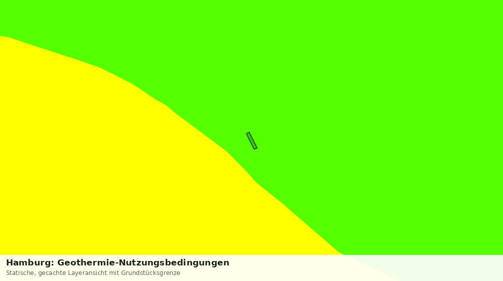 Statische Kartenansicht: Hamburg: Geothermie-Nutzungsbedingungen