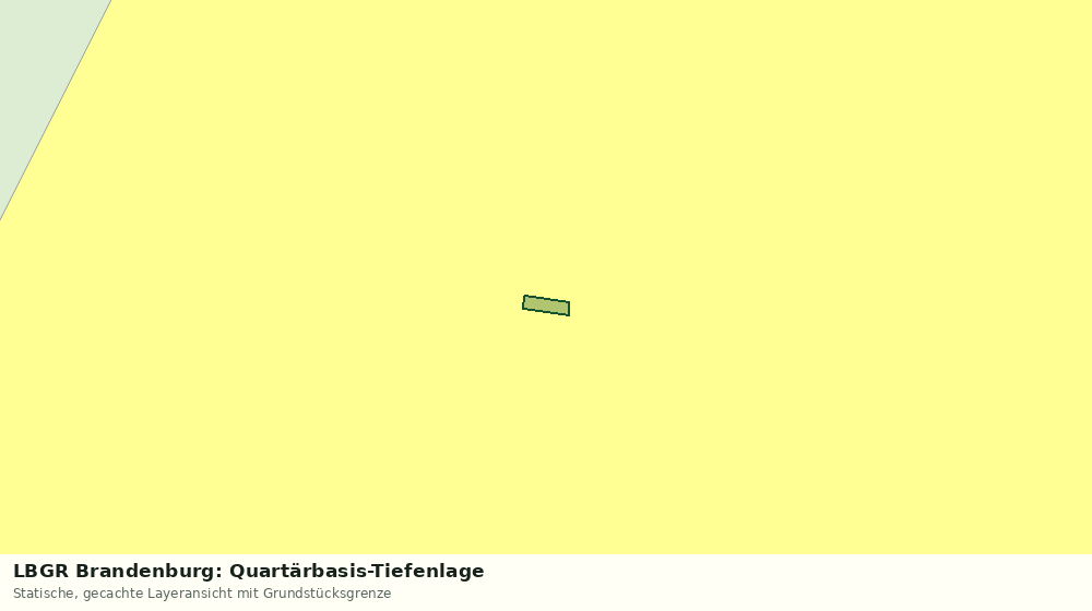 Statische Kartenansicht: LBGR Brandenburg: Quartärbasis-Tiefenlage