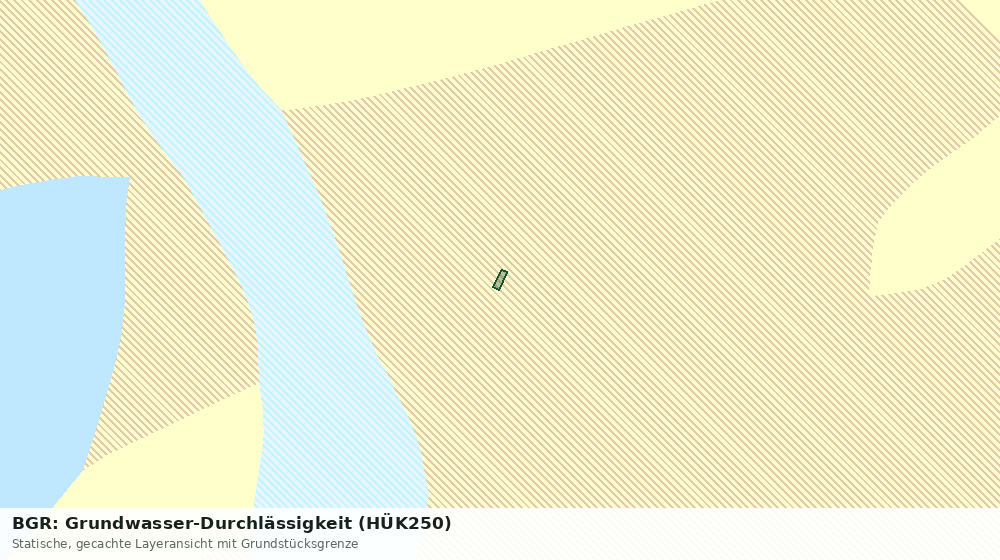Statische Kartenansicht: BGR: Grundwasser-Durchlässigkeit (HÜK250)