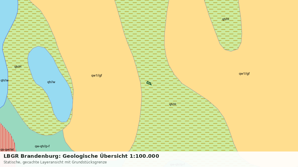 Statische Kartenansicht: LBGR Brandenburg: Geologische Übersicht 1:100.000