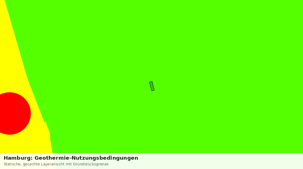 Statische Kartenansicht: Hamburg: Geothermie-Nutzungsbedingungen