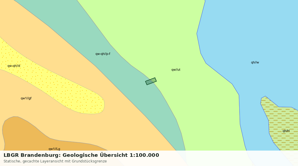 Statische Kartenansicht: LBGR Brandenburg: Geologische Übersicht 1:100.000