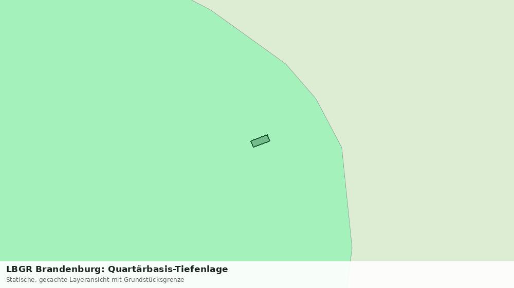 Statische Kartenansicht: LBGR Brandenburg: Quartärbasis-Tiefenlage