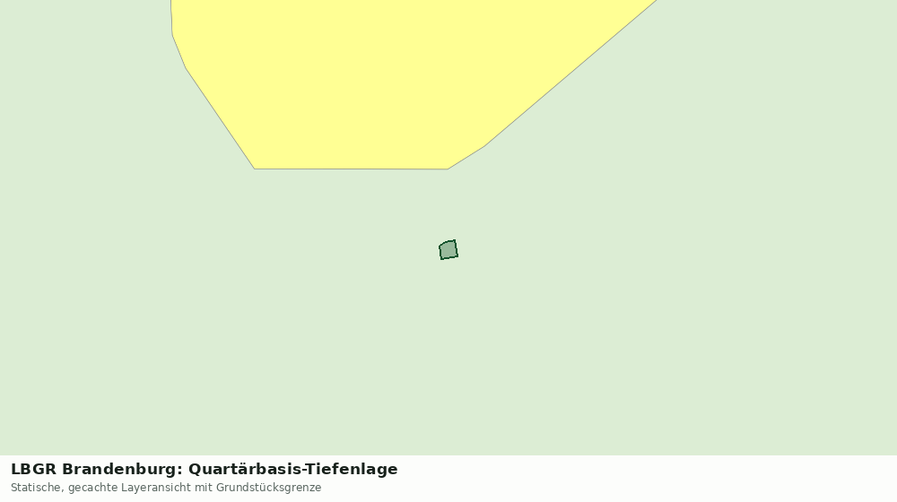 Statische Kartenansicht: LBGR Brandenburg: Quartärbasis-Tiefenlage