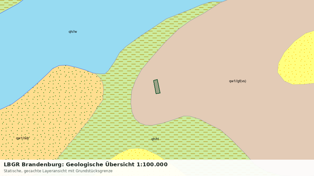 Statische Kartenansicht: LBGR Brandenburg: Geologische Übersicht 1:100.000
