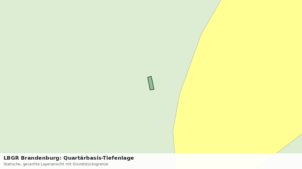 Statische Kartenansicht: LBGR Brandenburg: Quartärbasis-Tiefenlage