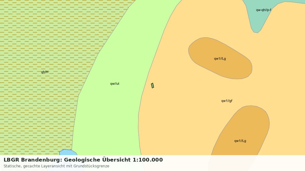 Statische Kartenansicht: LBGR Brandenburg: Geologische Übersicht 1:100.000