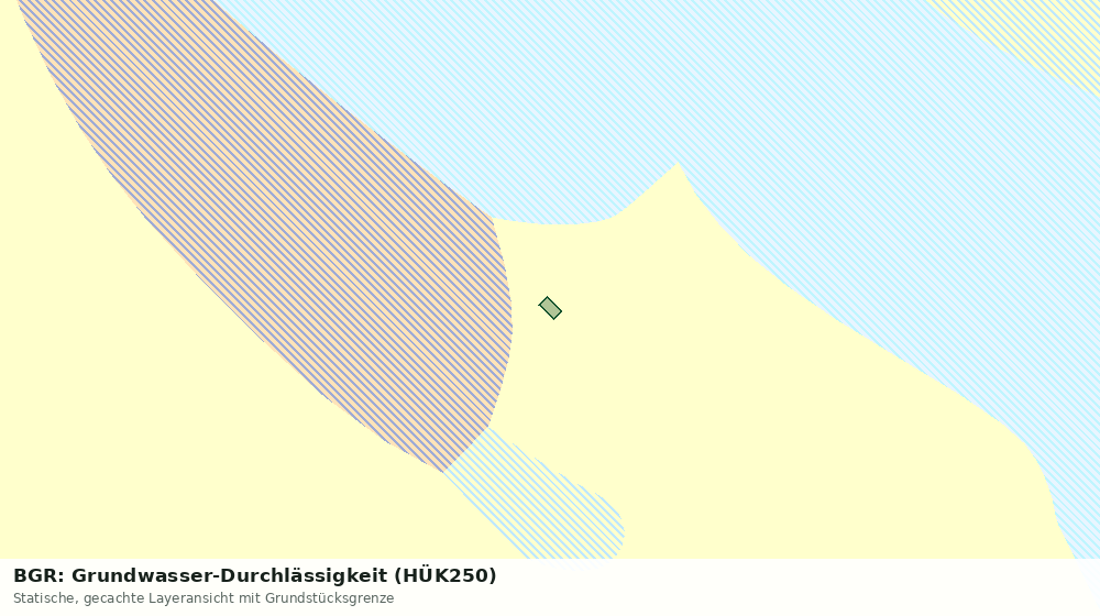 Statische Kartenansicht: BGR: Grundwasser-Durchlässigkeit (HÜK250)