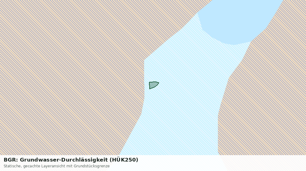 Statische Kartenansicht: BGR: Grundwasser-Durchlässigkeit (HÜK250)