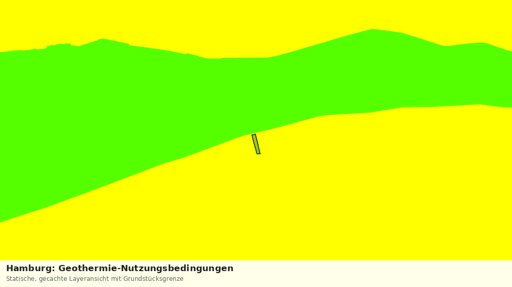 Statische Kartenansicht: Hamburg: Geothermie-Nutzungsbedingungen
