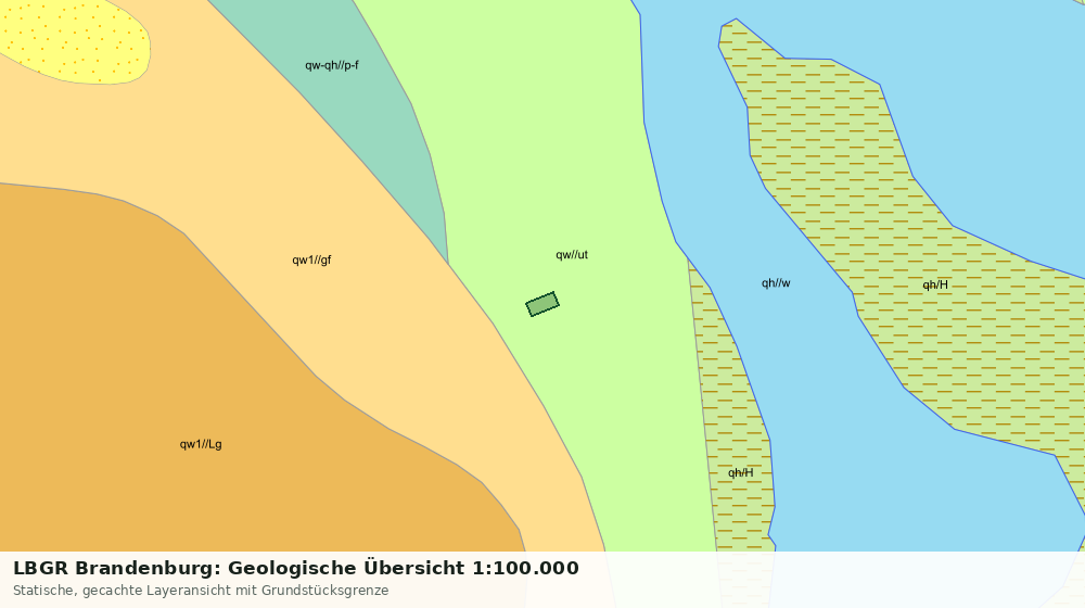 Statische Kartenansicht: LBGR Brandenburg: Geologische Übersicht 1:100.000