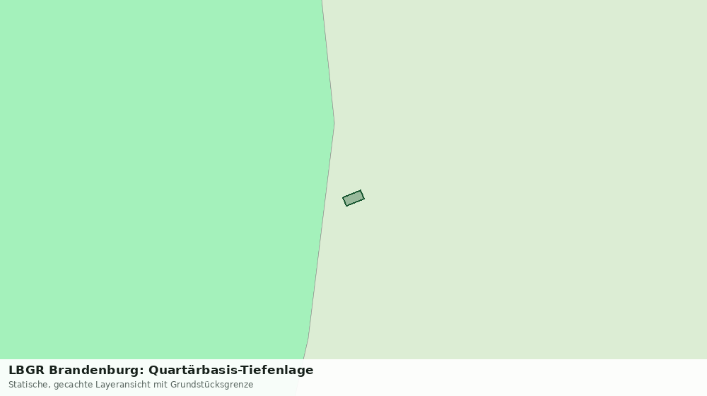 Statische Kartenansicht: LBGR Brandenburg: Quartärbasis-Tiefenlage