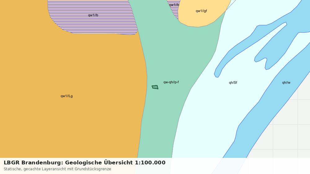 Statische Kartenansicht: LBGR Brandenburg: Geologische Übersicht 1:100.000