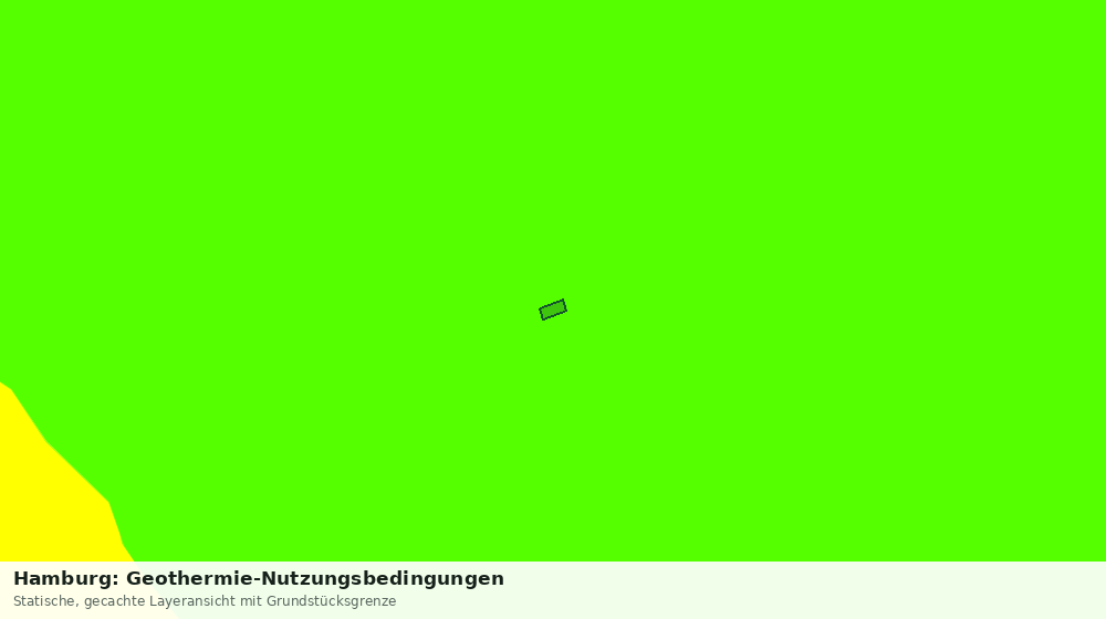 Statische Kartenansicht: Hamburg: Geothermie-Nutzungsbedingungen