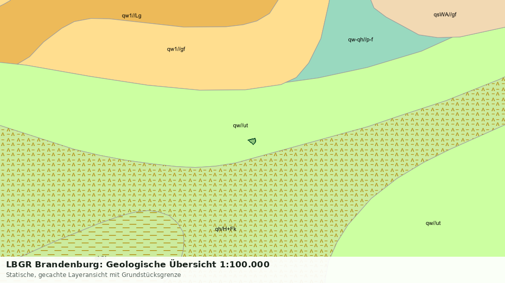 Statische Kartenansicht: LBGR Brandenburg: Geologische Übersicht 1:100.000