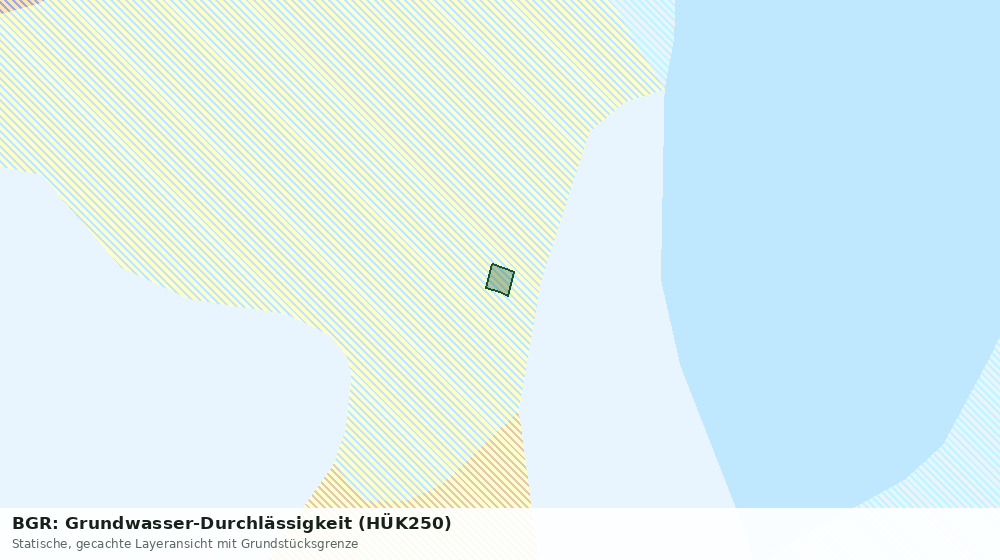 Statische Kartenansicht: BGR: Grundwasser-Durchlässigkeit (HÜK250)