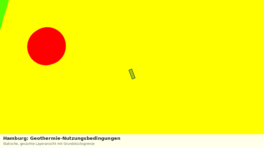 Statische Kartenansicht: Hamburg: Geothermie-Nutzungsbedingungen