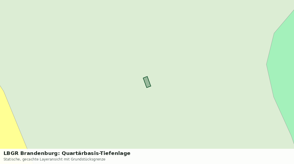 Statische Kartenansicht: LBGR Brandenburg: Quartärbasis-Tiefenlage