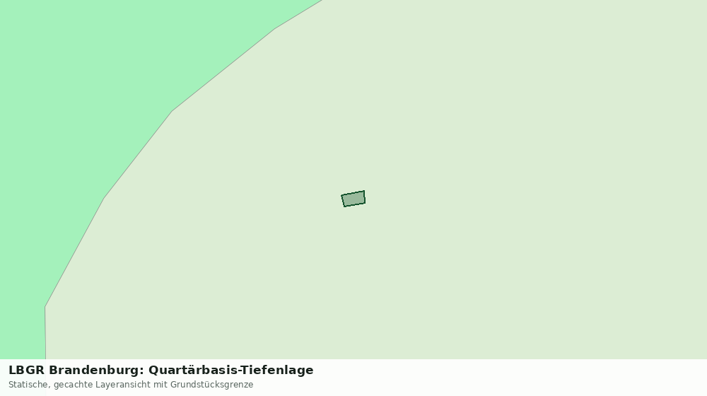 Statische Kartenansicht: LBGR Brandenburg: Quartärbasis-Tiefenlage