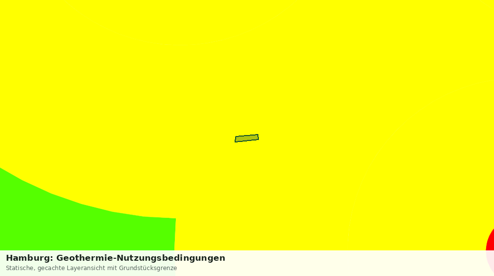 Statische Kartenansicht: Hamburg: Geothermie-Nutzungsbedingungen