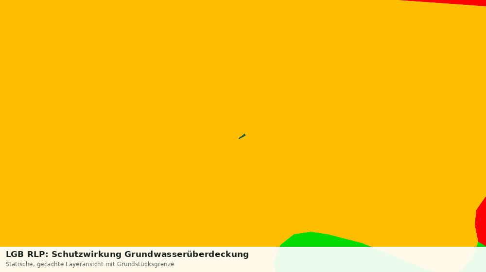 Statische Kartenansicht: LGB RLP: Schutzwirkung Grundwasserüberdeckung