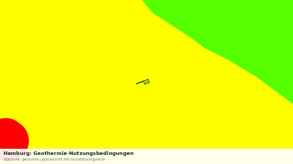 Statische Kartenansicht: Hamburg: Geothermie-Nutzungsbedingungen