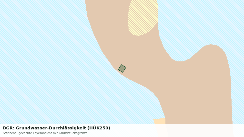 Statische Kartenansicht: BGR: Grundwasser-Durchlässigkeit (HÜK250)