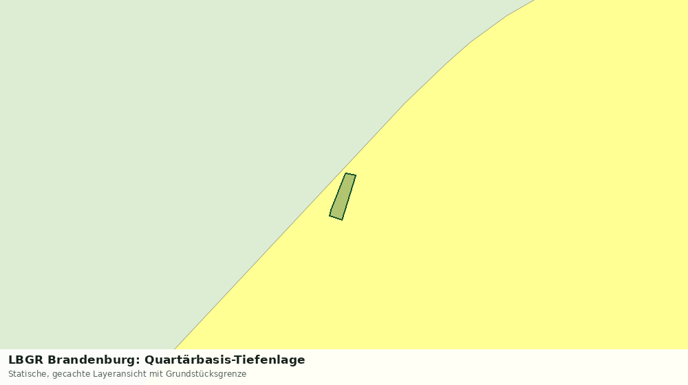 Statische Kartenansicht: LBGR Brandenburg: Quartärbasis-Tiefenlage
