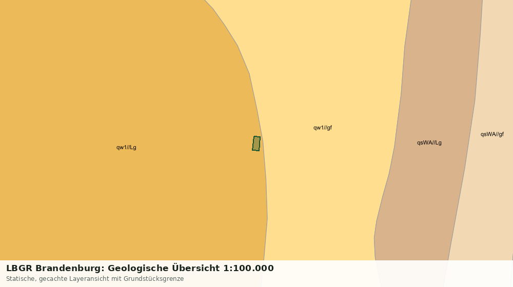 Statische Kartenansicht: LBGR Brandenburg: Geologische Übersicht 1:100.000