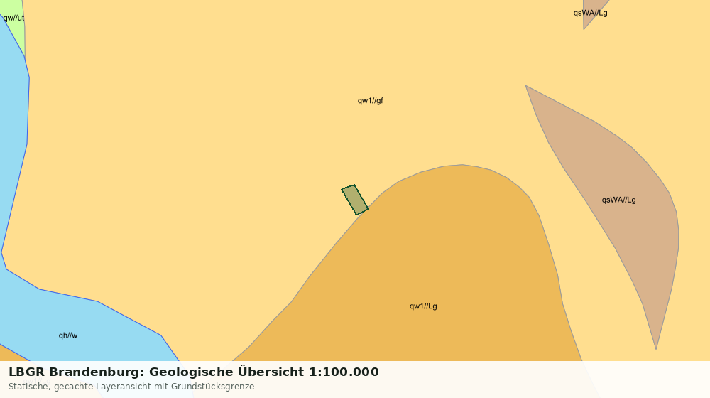 Statische Kartenansicht: LBGR Brandenburg: Geologische Übersicht 1:100.000
