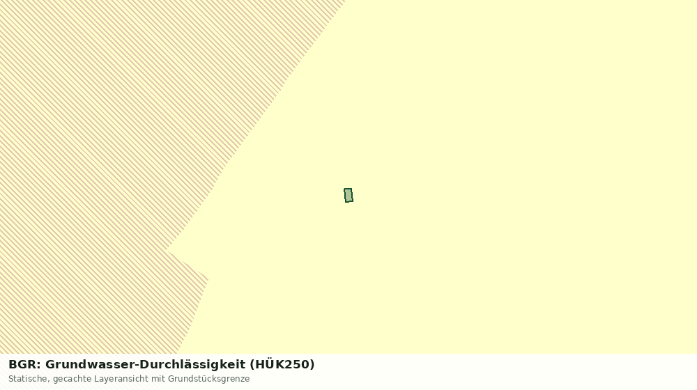 Statische Kartenansicht: BGR: Grundwasser-Durchlässigkeit (HÜK250)