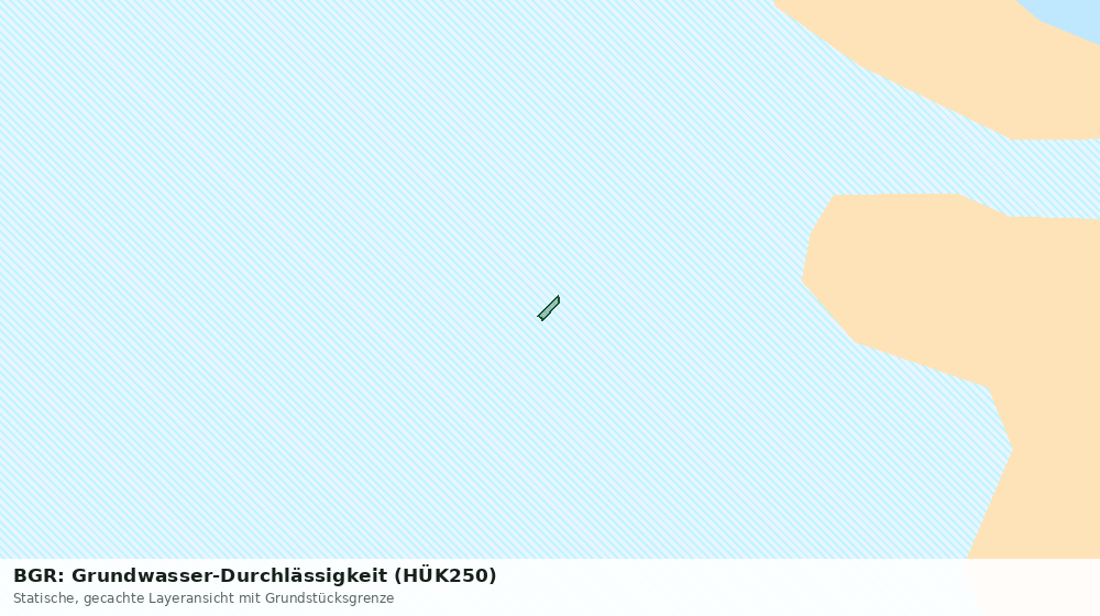 Statische Kartenansicht: BGR: Grundwasser-Durchlässigkeit (HÜK250)