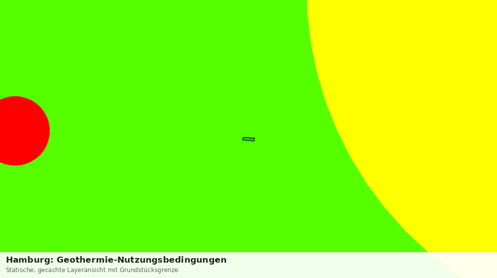 Statische Kartenansicht: Hamburg: Geothermie-Nutzungsbedingungen