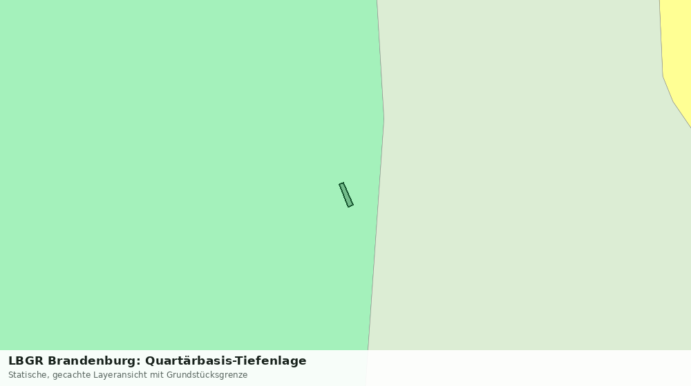 Statische Kartenansicht: LBGR Brandenburg: Quartärbasis-Tiefenlage