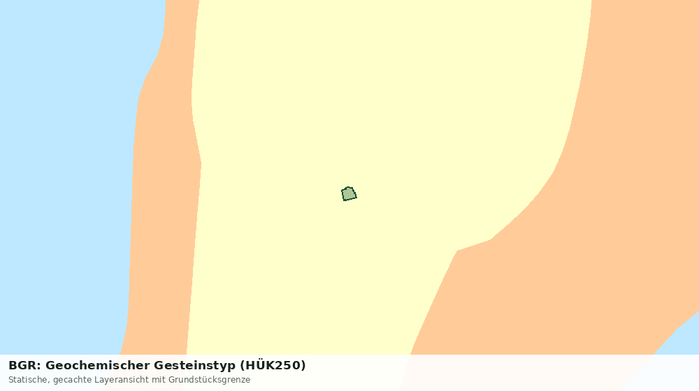Statische Kartenansicht: BGR: Geochemischer Gesteinstyp (HÜK250)