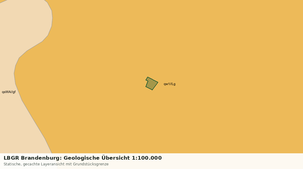 Statische Kartenansicht: LBGR Brandenburg: Geologische Übersicht 1:100.000