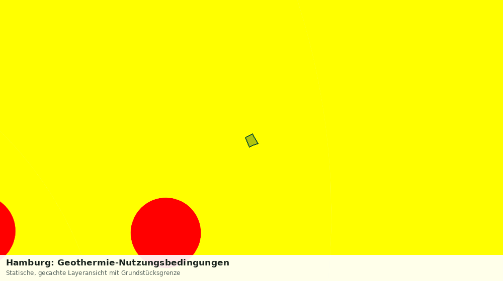 Statische Kartenansicht: Hamburg: Geothermie-Nutzungsbedingungen