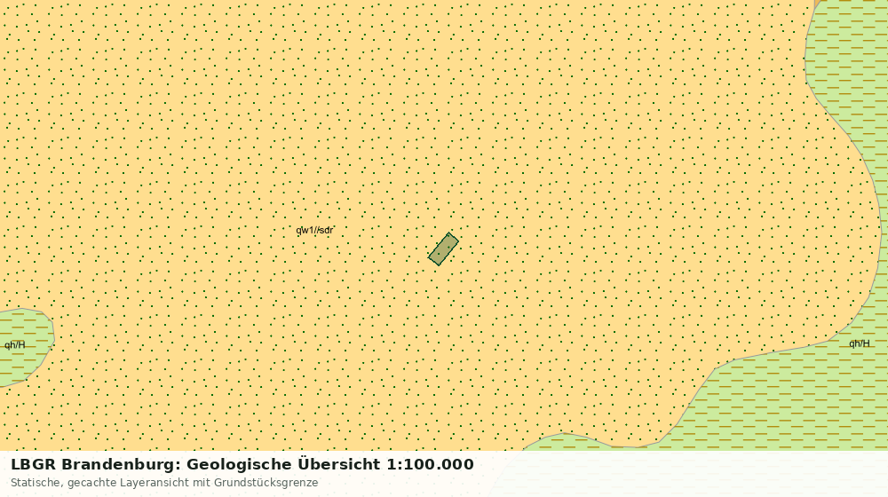 Statische Kartenansicht: LBGR Brandenburg: Geologische Übersicht 1:100.000