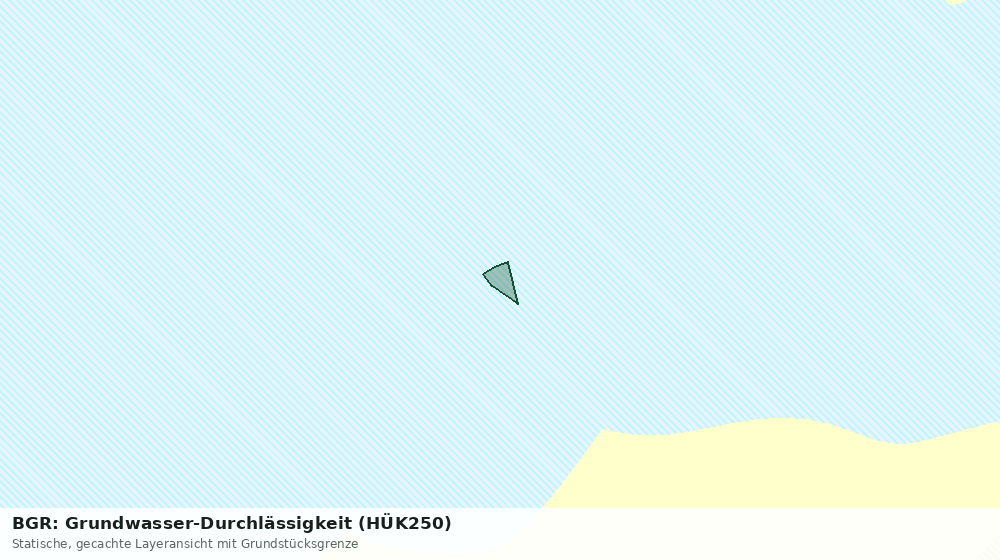 Statische Kartenansicht: BGR: Grundwasser-Durchlässigkeit (HÜK250)